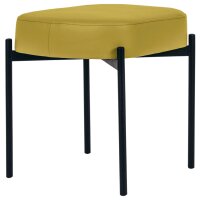 PAPERFLOW Banc oval GAIA, taille S, habillage similicuir