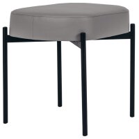 PAPERFLOW Banc oval GAIA, taille S, habillage similicuir