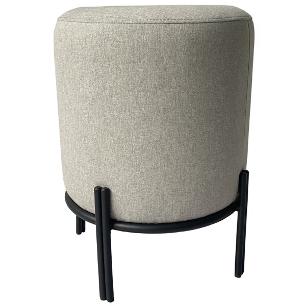 PAPERFLOW Hocker NEST, rund, Stoffbezug: anthrazit