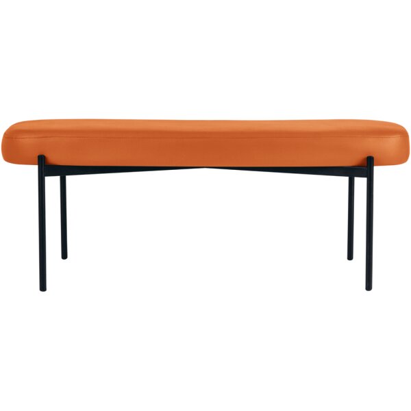 PAPERFLOW Banc oval GAIA, taille L, habillage similicuir