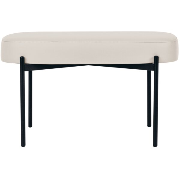 PAPERFLOW Banc oval GAIA, taille M, habillage similicuir