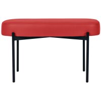 PAPERFLOW Banc oval GAIA, taille M, habillage similicuir