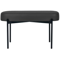 PAPERFLOW Banc oval GAIA, taille M, habillage similicuir