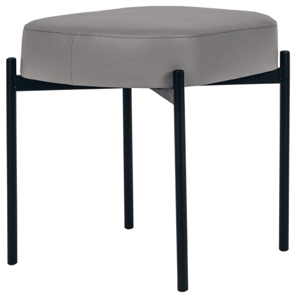 PAPERFLOW Banc oval GAIA, taille S, habillage similicuir