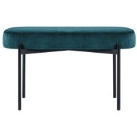 PAPERFLOW Banc oval GAIA, taille M, habillage velours