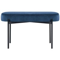 PAPERFLOW Banc oval GAIA, taille M, habillage velours