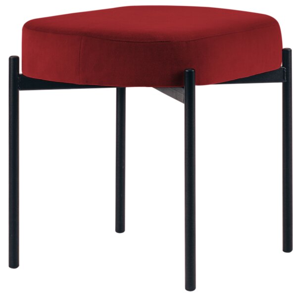 PAPERFLOW Banc oval GAIA, taille S, habillage velours