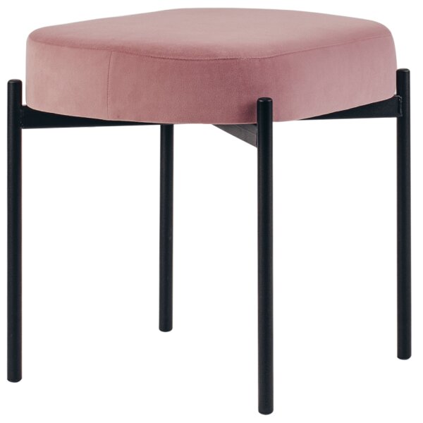 PAPERFLOW Banc oval GAIA, taille S, habillage velours