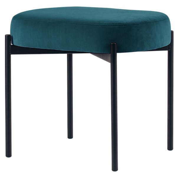 PAPERFLOW Banc oval GAIA, taille S, habillage velours