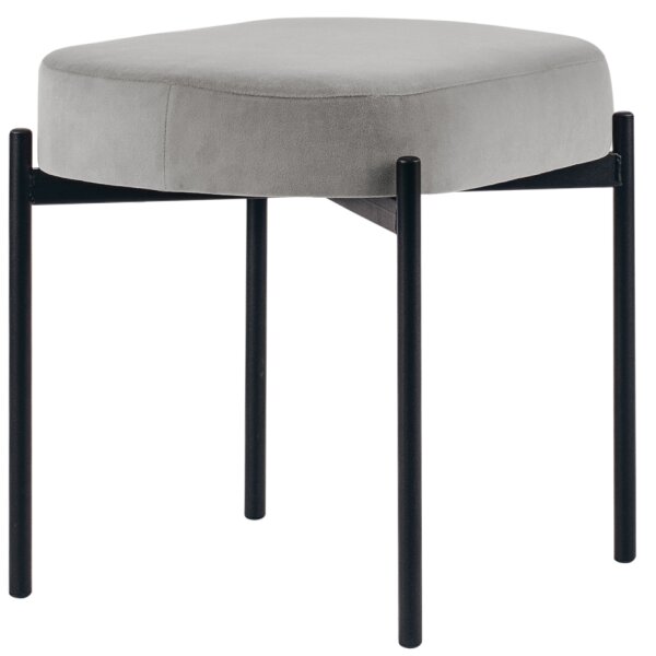 PAPERFLOW Banc oval GAIA, taille S, habillage velours