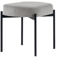 PAPERFLOW Banc oval GAIA, taille S, habillage velours