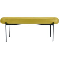 PAPERFLOW Banc oval GAIA, taille L, habillage similicuir