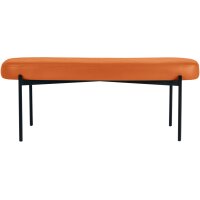 PAPERFLOW Banc oval GAIA, taille L, habillage similicuir