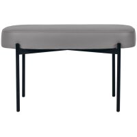 PAPERFLOW Banc oval GAIA, taille M, habillage similicuir