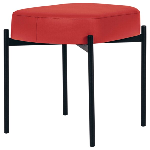 PAPERFLOW Banc oval GAIA, taille S, habillage similicuir