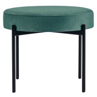 PAPERFLOW Banc GAIA, rond, habillage tissu, vert