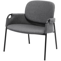 PAPERFLOW Fauteuil visiteur CLOTH, jaune