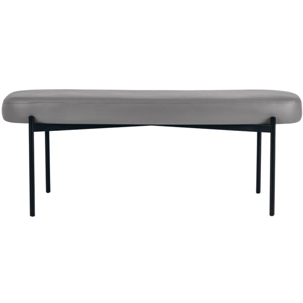 PAPERFLOW Banc oval GAIA, taille L, habillage similicuir