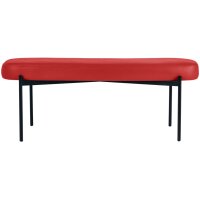 PAPERFLOW Banc oval GAIA, taille L, habillage similicuir