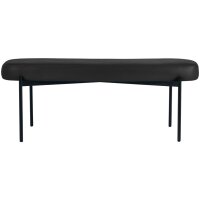PAPERFLOW Banc oval GAIA, taille L, habillage similicuir