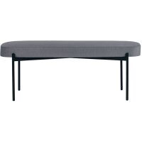 PAPERFLOW Banc oval GAIA, taille L, habillage tissu, safran