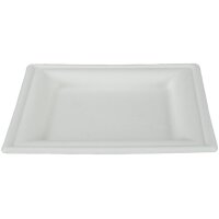 EJS Teller aus Bagasse 16x16cm 3142.2008 50 weiss 50 Stk.