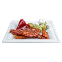 EJS Teller aus Bagasse 16x16cm 3142.2008 50 weiss 50 Stk.