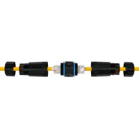 LogiLink Connecteur de câble extérieur, cat.6A/7/7A/8, noir