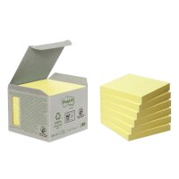 Post-it Haftnotizen Recycling notes, 127 x 76 mm, gelb