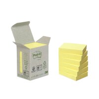 Post-it Haftnotizen Recycling notes, 127 x 76 mm, gelb