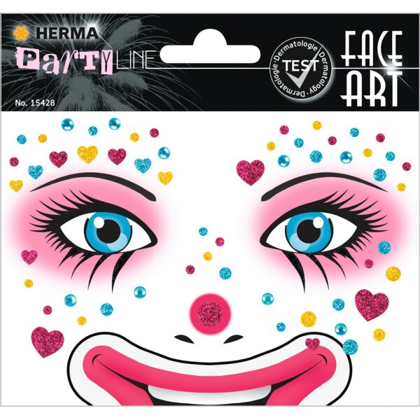 HERMA Face Art Sticker Gesichter "Clown Lotta"