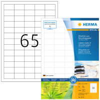 HERMA Étiquette universelle recyclée, 63,5...
