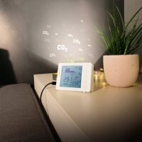 LogiLink CO2-Messgerät mit Ampel, weiss