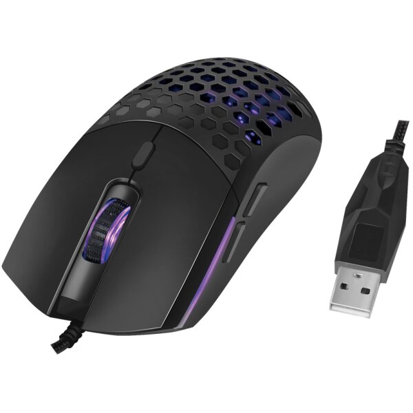 LogiLink Optische Gaming Maus, kabelgebunden, schwarz