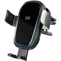 LogiLink Support de charge sans fil smartphone pour voiture