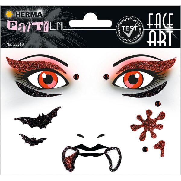 HERMA Face Art Sticker visage Araignée