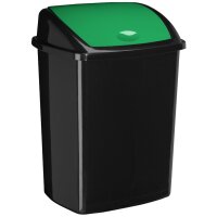 CEP Abfallbehälter ROSSIGNOL, mit Einwurfklappe, 50 L, grün