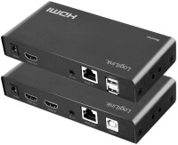 LogiLink HDMI Extender Set über LAN KVM 2xUSB-A...