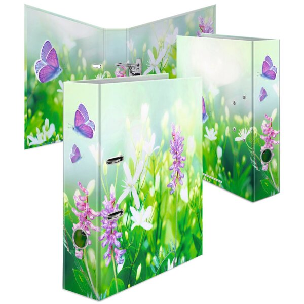 HERMA Classeur à motifs fleurs Purple Sensation, A4