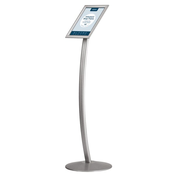 EUROPEL Porte-affiche avec cadre à clipser, A3, courbé