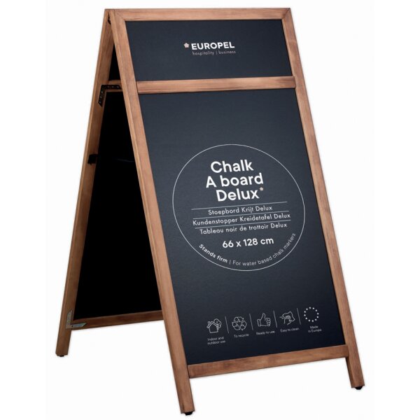 EUROPEL Panneau trottoir DELUXE, 660 x 1.280 mm, noir