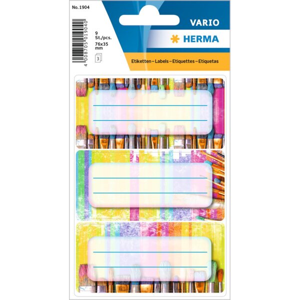 HERMA Étiquette pour livres VARIO Pinceaux, 76 x 35 mm