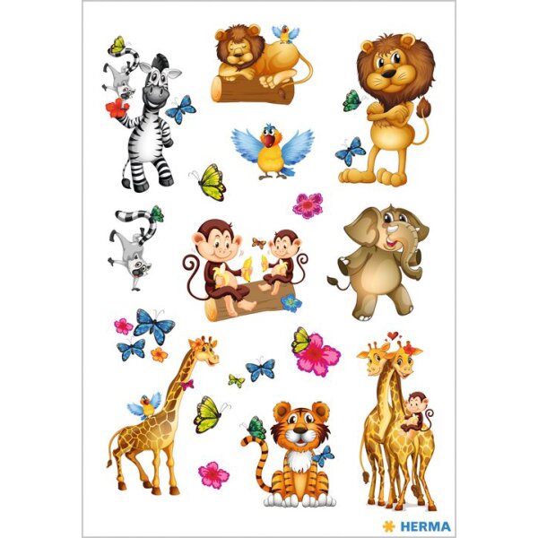 HERMA Sticker DECOR Animaux dAfrique, en papier