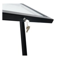 EUROPEL Menü-Schaukasten, freistehend, 2 x DIN A4