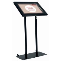 EUROPEL Vitrine pour menu, à pose libre, 2 x A4