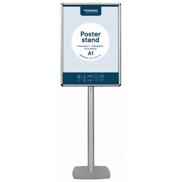 EUROPEL Porte-affiche sur pied avec cadre, A1