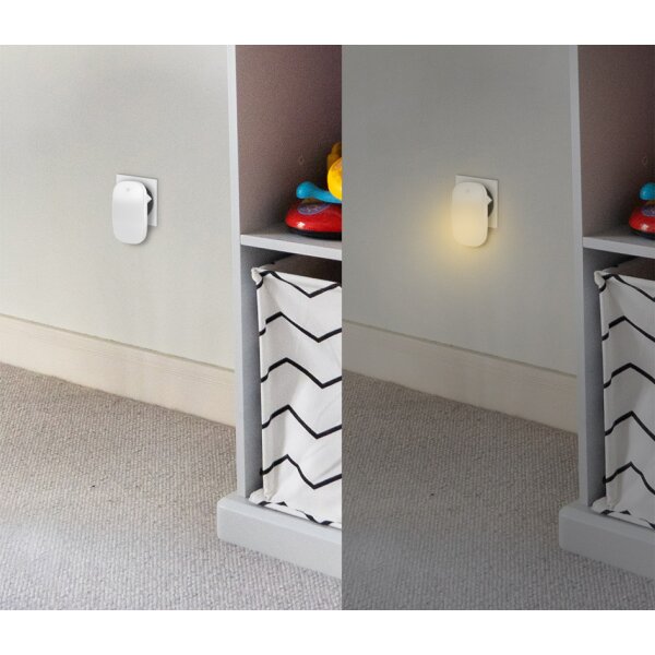 LogiLink LED-Orientierungslicht mit D&auml;mmerungssensor, weiss
