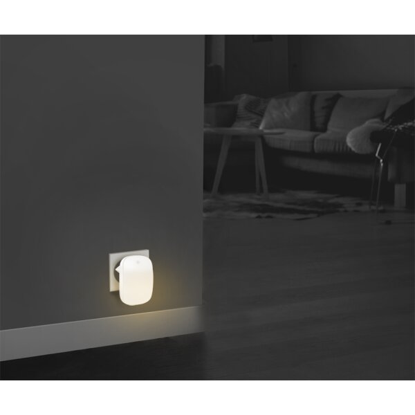 LogiLink LED-Orientierungslicht mit D&auml;mmerungssensor, weiss