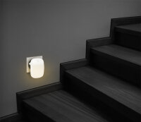 LogiLink Lampe dorientation à LED avec capteur, blanc