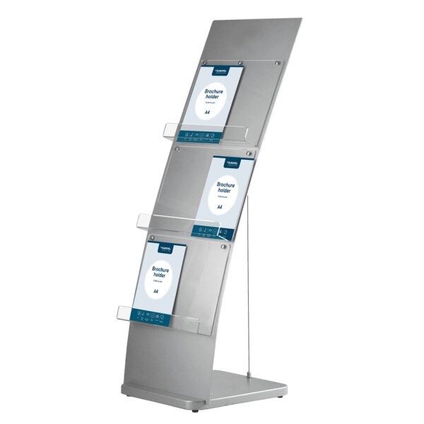 EUROPEL Porte-brochures sur pied, A4, 6 compartiments